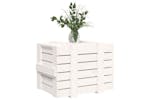 vidaXL 824994 Storage Box White 58x40.5x42cm Solid Wood Pine vidaXL 824994 Storage Box White 58x40.5x42cm Solid Wood Pine