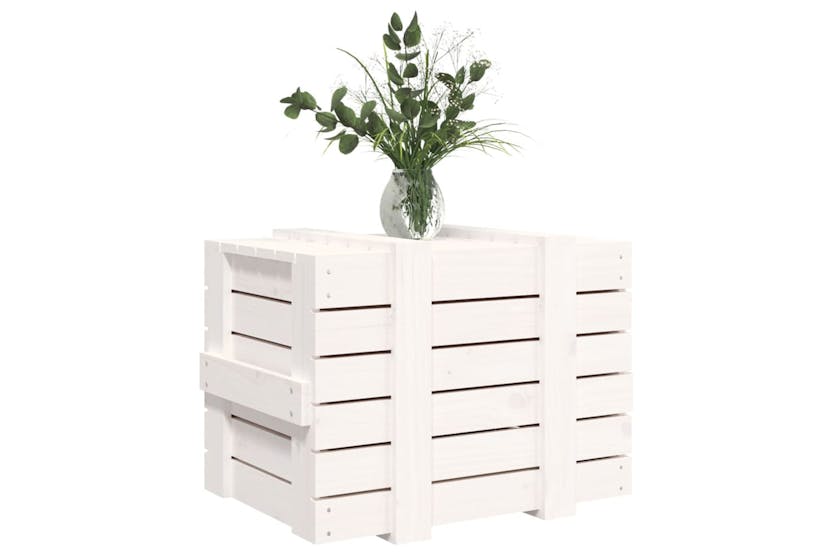 vidaXL 824994 Storage Box White 58x40.5x42cm Solid Wood Pine vidaXL 824994 Storage Box White 58x40.5x42cm Solid Wood Pine