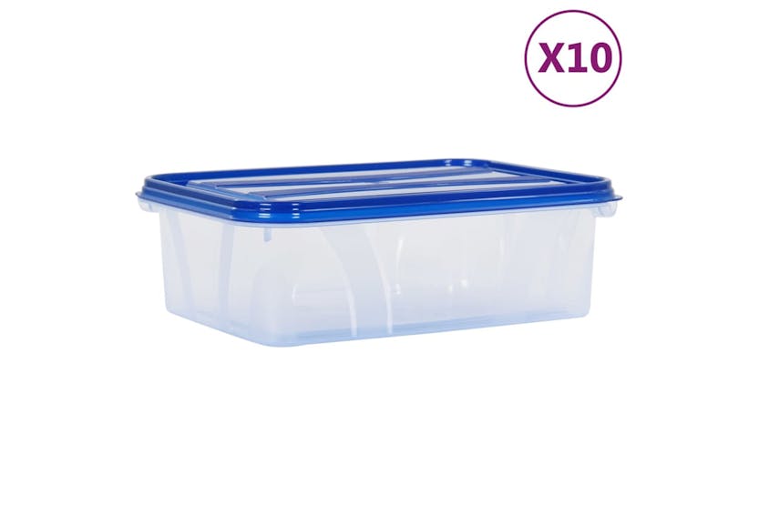 vidaXL Food Storage Containers With Lids 10 Pcs Pp vidaXL Food Storage Containers With Lids 10 Pcs Pp