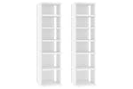 vidaXL 808486 Shoe Cabinets 2 Pcs White 27.5x27x102cm Engineered Wood vidaXL 808486 Shoe Cabinets 2 Pcs White 27.5x27x102cm Engineered Wood