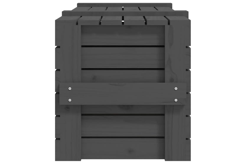 vidaXL 825000 Storage Box Grey 91x40.5x42cm Solid Wood Pine vidaXL 825000 Storage Box Grey 91x40.5x42cm Solid Wood Pine