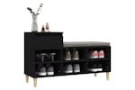 vidaXL 821205 Shoe Cabinet Black 102x36x60cm Engineered Wood vidaXL 821205 Shoe Cabinet Black 102x36x60cm Engineered Wood