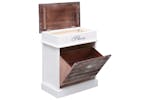 vidaXL 284082 Shoe Cabinet Brown 50x28x58cm Paulownia Wood vidaXL 284082 Shoe Cabinet Brown 50x28x58cm Paulownia Wood