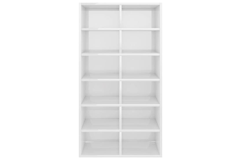 vidaXL 800402 Shoe Rack High Gloss White 54x34x100.5cm Engineered Wood vidaXL 800402 Shoe Rack High Gloss White 54x34x100.5cm Engineered Wood