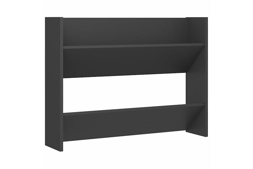 vidaXL 806745 Wall Shoe Cabinet Grey 80x18x60cm Engineered Wood vidaXL 806745 Wall Shoe Cabinet Grey 80x18x60cm Engineered Wood