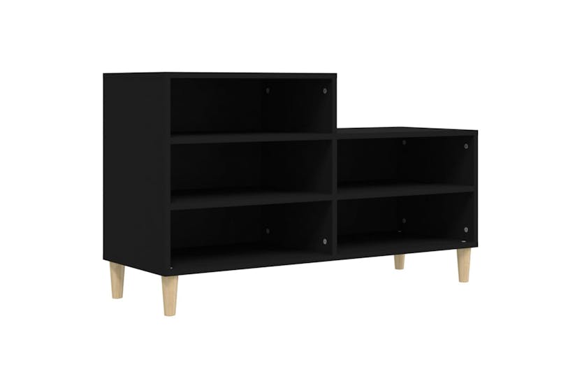vidaXL 819725 Shoe Cabinet Black 102x36x60cm Engineered Wood vidaXL 819725 Shoe Cabinet Black 102x36x60cm Engineered Wood