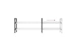 vidaXL 344369 Extendable Shoe Rack With 2 Shelves 119x24x37cm vidaXL 344369 Extendable Shoe Rack With 2 Shelves 119x24x37cm