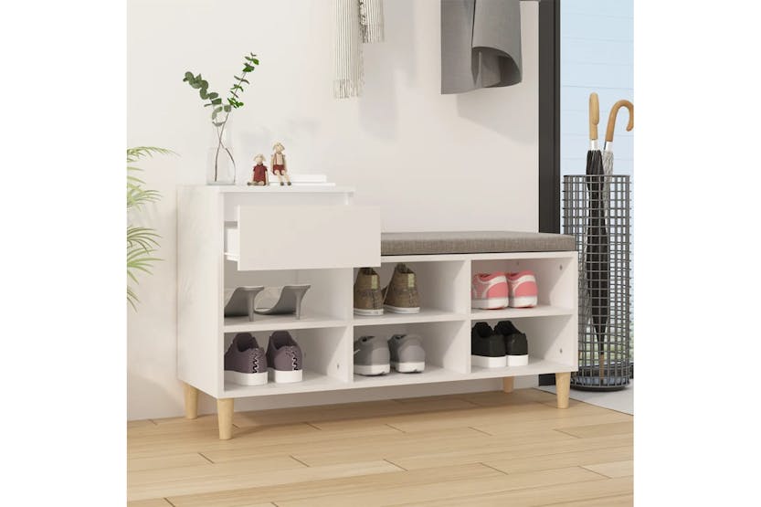 vidaXL 821204 Shoe Cabinet White 102x36x60cm Engineered Wood vidaXL 821204 Shoe Cabinet White 102x36x60cm Engineered Wood