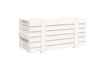 vidaXL 824999 Storage Box White 91x40.5x42cm Solid Wood Pine vidaXL 824999 Storage Box White 91x40.5x42cm Solid Wood Pine