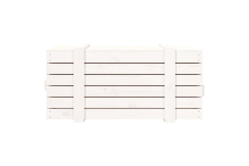 vidaXL 824999 Storage Box White 91x40.5x42cm Solid Wood Pine vidaXL 824999 Storage Box White 91x40.5x42cm Solid Wood Pine