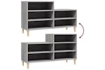 vidaXL 819730 Shoe Cabinet Grey Sonoma 102x36x60cm Engineered Wood vidaXL 819730 Shoe Cabinet Grey Sonoma 102x36x60cm Engineered Wood