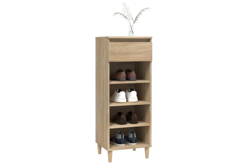 vidaXL 819775 Shoe Cabinet Sonoma Oak 40x36x105cm Engineered Wood vidaXL 819775 Shoe Cabinet Sonoma Oak 40x36x105cm Engineered Wood