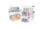 vidaXL 151899 Storage Boxes With Lids 2 Pcs Transparent 14 L vidaXL 151899 Storage Boxes With Lids 2 Pcs Transparent 14 L