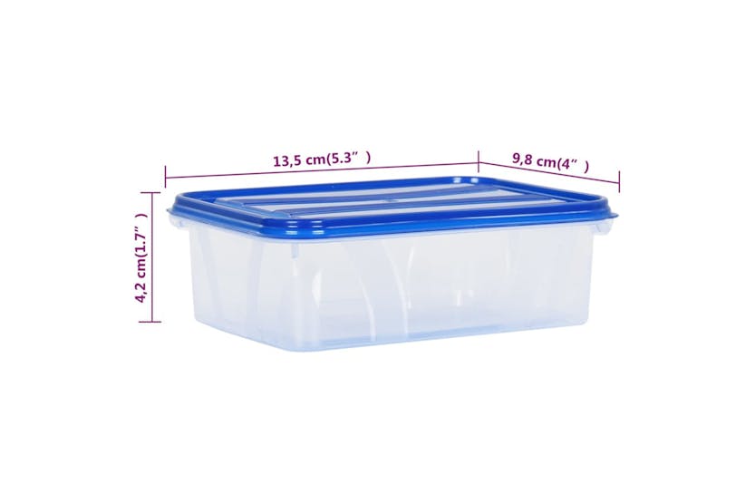 vidaXL Food Storage Containers With Lids 5 Pcs Pp vidaXL Food Storage Containers With Lids 5 Pcs Pp