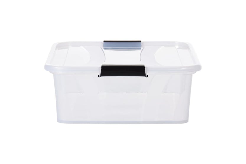 vidaXL 151901 Storage Boxes With Lids 2 Pcs Transparent 21 L vidaXL 151901 Storage Boxes With Lids 2 Pcs Transparent 21 L