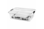 vidaXL 151901 Storage Boxes With Lids 2 Pcs Transparent 21 L vidaXL 151901 Storage Boxes With Lids 2 Pcs Transparent 21 L