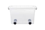 vidaXL 151909 Storage Boxes With Wheels & Lids 2 Pcs Transparent 40 L vidaXL 151909 Storage Boxes With Wheels & Lids 2 Pcs Transparent 40 L