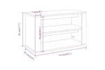 vidaXL 816902 Shoe Rack Grey Sonoma 75x35x45cm Engineered Wood vidaXL 816902 Shoe Rack Grey Sonoma 75x35x45cm Engineered Wood