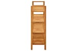 vidaXL 331750 Shoe Rack With 4 Shelves 100x27x80cm Solid Oak Wood vidaXL 331750 Shoe Rack With 4 Shelves 100x27x80cm Solid Oak Wood