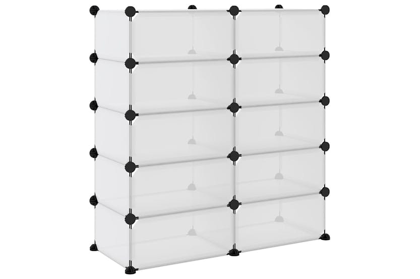 vidaXL 340567 Shoe Rack Transparent 84x32x88.5cm Pp vidaXL 340567 Shoe Rack Transparent 84x32x88.5cm Pp