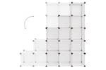 vidaXL 340549 Storage Cube Organiser With 15 Cubes Transparent Pp vidaXL 340549 Storage Cube Organiser With 15 Cubes Transparent Pp