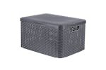 Curver 443863 Storage Box With Lid Style L 30l Metallic Silver Curver 443863 Storage Box With Lid Style L 30l Metallic Silver