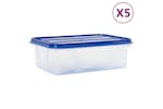 vidaXL Food Storage Containers With Lids 5 Pcs Pp vidaXL Food Storage Containers With Lids 5 Pcs Pp