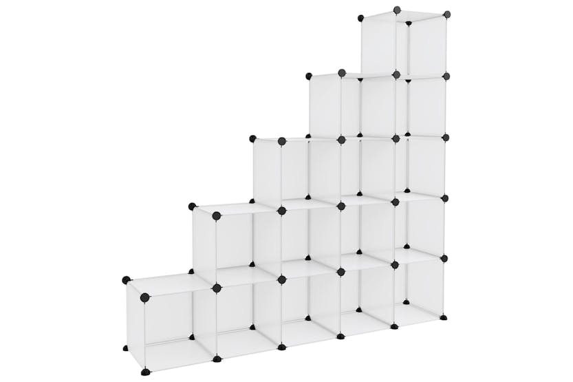 vidaXL 340549 Storage Cube Organiser With 15 Cubes Transparent Pp vidaXL 340549 Storage Cube Organiser With 15 Cubes Transparent Pp