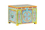 vidaXL 323540 Hand Painted Storage Box 50x40x40cm Solid Mango Wood vidaXL 323540 Hand Painted Storage Box 50x40x40cm Solid Mango Wood