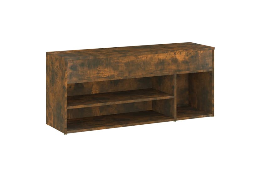 vidaXL 816056 Shoe Bench Smoked Oak 105x30x45cm Engineered Wood vidaXL 816056 Shoe Bench Smoked Oak 105x30x45cm Engineered Wood