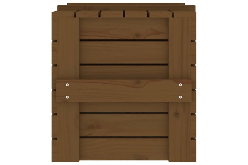 vidaXL 824996 Storage Box Honey Brown 58x40.5x42cm Solid Wood Pine vidaXL 824996 Storage Box Honey Brown 58x40.5x42cm Solid Wood Pine