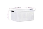 vidaXL 151903 Storage Boxes With Lids 2 Pcs Transparent 32 L vidaXL 151903 Storage Boxes With Lids 2 Pcs Transparent 32 L