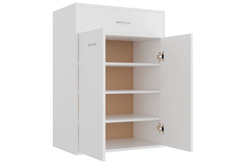 vidaXL 801071 Shoe Cabinet White 60x35x84cm Engineered Wood vidaXL 801071 Shoe Cabinet White 60x35x84cm Engineered Wood