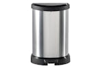 Curver 443824 Pedal Bin Deco D-shape 15l Silver Curver 443824 Pedal Bin Deco D-shape 15l Silver