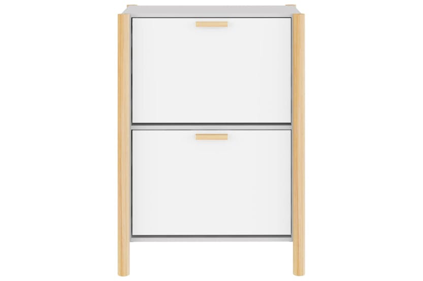 vidaXL 345684 Shoe Cabinet White 57.5x33x80cm Engineered Wood vidaXL 345684 Shoe Cabinet White 57.5x33x80cm Engineered Wood