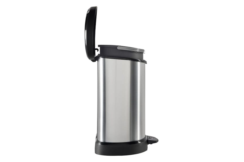 Curver 443824 Pedal Bin Deco D-shape 15l Silver Curver 443824 Pedal Bin Deco D-shape 15l Silver