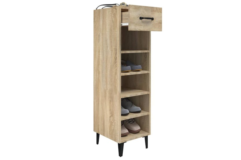 vidaXL 812810 Shoe Cabinet Sonoma Oak 30x35x105cm Engineered Wood vidaXL 812810 Shoe Cabinet Sonoma Oak 30x35x105cm Engineered Wood