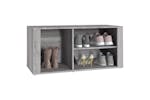 vidaXL 816926 Shoe Cabinet Grey Sonoma 100x35x45cm Engineered Wood vidaXL 816926 Shoe Cabinet Grey Sonoma 100x35x45cm Engineered Wood