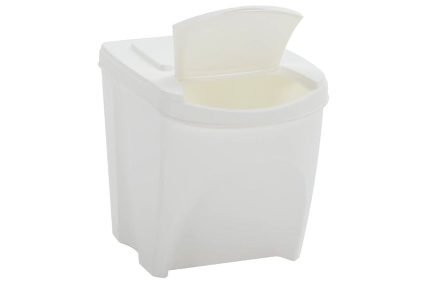 vidaXL 152201 Stackable Garbage Bin Boxes 4 Pcs White 100 L Polypropylene vidaXL 152201 Stackable Garbage Bin Boxes 4 Pcs White 100 L Polypropylene