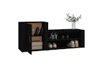 vidaXL 816745 Shoe Cabinet Black 130x35x54cm Engineered Wood vidaXL 816745 Shoe Cabinet Black 130x35x54cm Engineered Wood