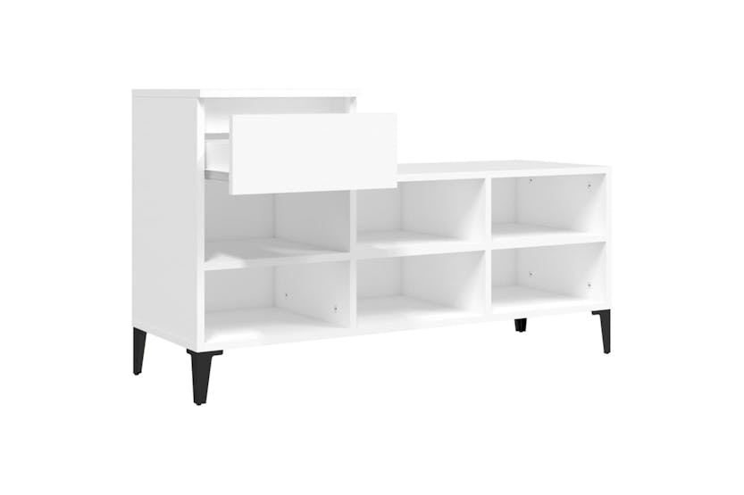 vidaXL 821212 Shoe Cabinet White 102x36x60cm Engineered Wood vidaXL 821212 Shoe Cabinet White 102x36x60cm Engineered Wood