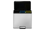 Eko 440003 Pedal Bin Essential 3x9 L Matte Silver Eko 440003 Pedal Bin Essential 3x9 L Matte Silver