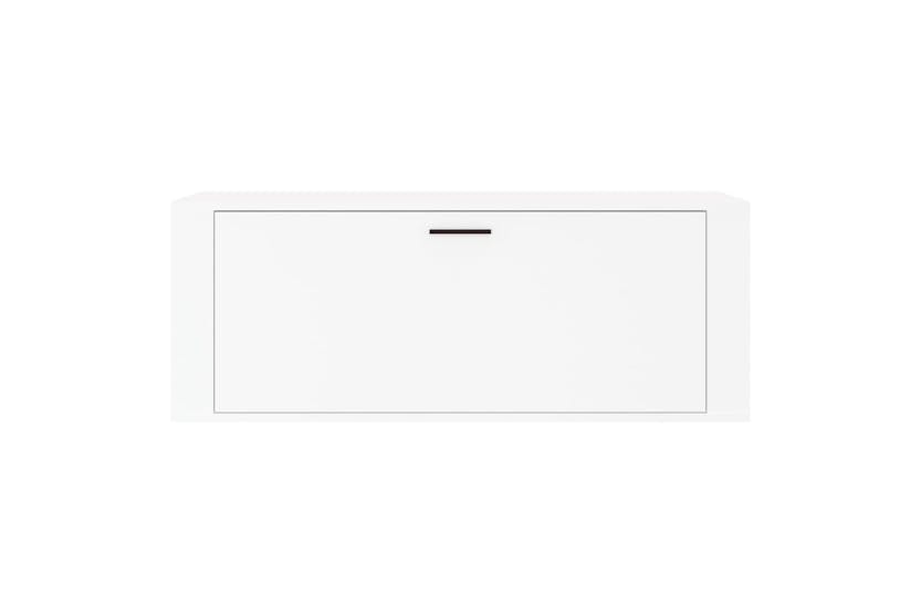 vidaXL 821020 Wall Shoe Cabinet White 100x35x38cm Engineered Wood vidaXL 821020 Wall Shoe Cabinet White 100x35x38cm Engineered Wood