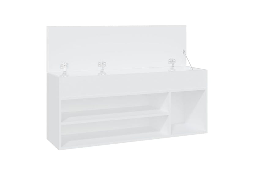 vidaXL 808756 Shoe Bench White 105x30x45cm Engineered Wood vidaXL 808756 Shoe Bench White 105x30x45cm Engineered Wood