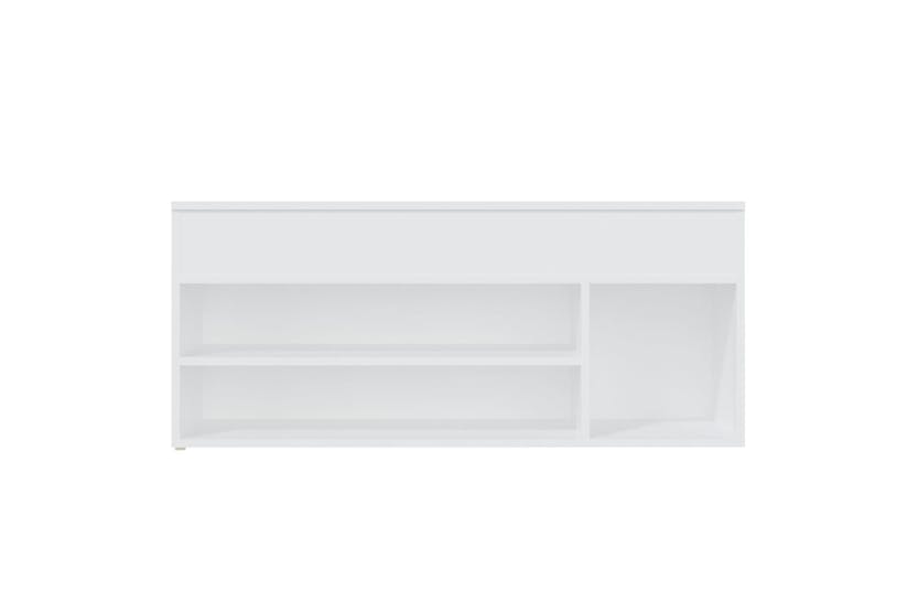 vidaXL 808756 Shoe Bench White 105x30x45cm Engineered Wood vidaXL 808756 Shoe Bench White 105x30x45cm Engineered Wood