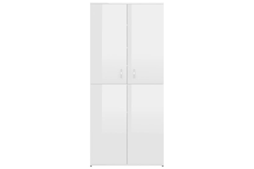 vidaXL 802864 Shoe Cabinet High Gloss White 80x39x178cm Engineered Wood vidaXL 802864 Shoe Cabinet High Gloss White 80x39x178cm Engineered Wood