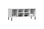 vidaXL 350996 Shoe Rack With Metal Legs White 106x35x45cm Solid Wood Oslo vidaXL 350996 Shoe Rack With Metal Legs White 106x35x45cm Solid Wood Oslo
