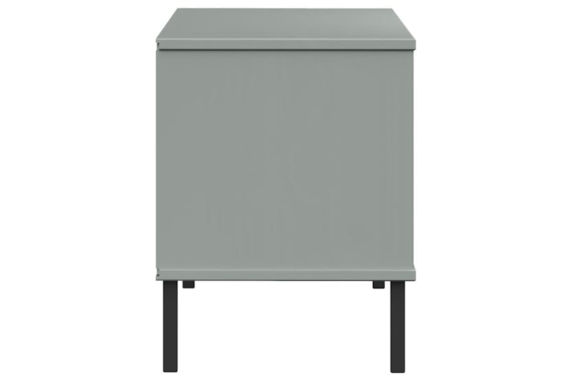 vidaXL 350995 Shoe Rack With Metal Legs Grey 106x35x45cm Solid Wood Oslo vidaXL 350995 Shoe Rack With Metal Legs Grey 106x35x45cm Solid Wood Oslo