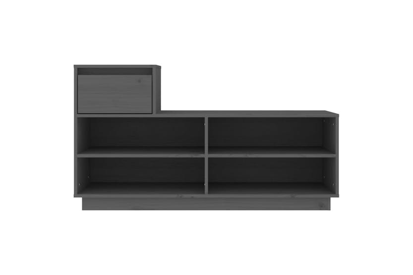 vidaXL 814451 Shoe Cabinet Grey 110x34x61cm Solid Wood Pine vidaXL 814451 Shoe Cabinet Grey 110x34x61cm Solid Wood Pine