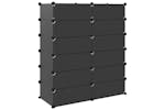 vidaXL 340563 Shoe Rack Black 94.5x36.5x106cm Pp vidaXL 340563 Shoe Rack Black 94.5x36.5x106cm Pp